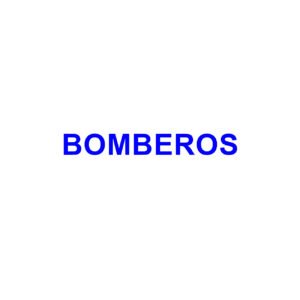 BOMBEROS 100×20 cm Azul