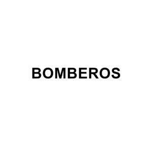 BOMBEROS 100×20 cm Negro